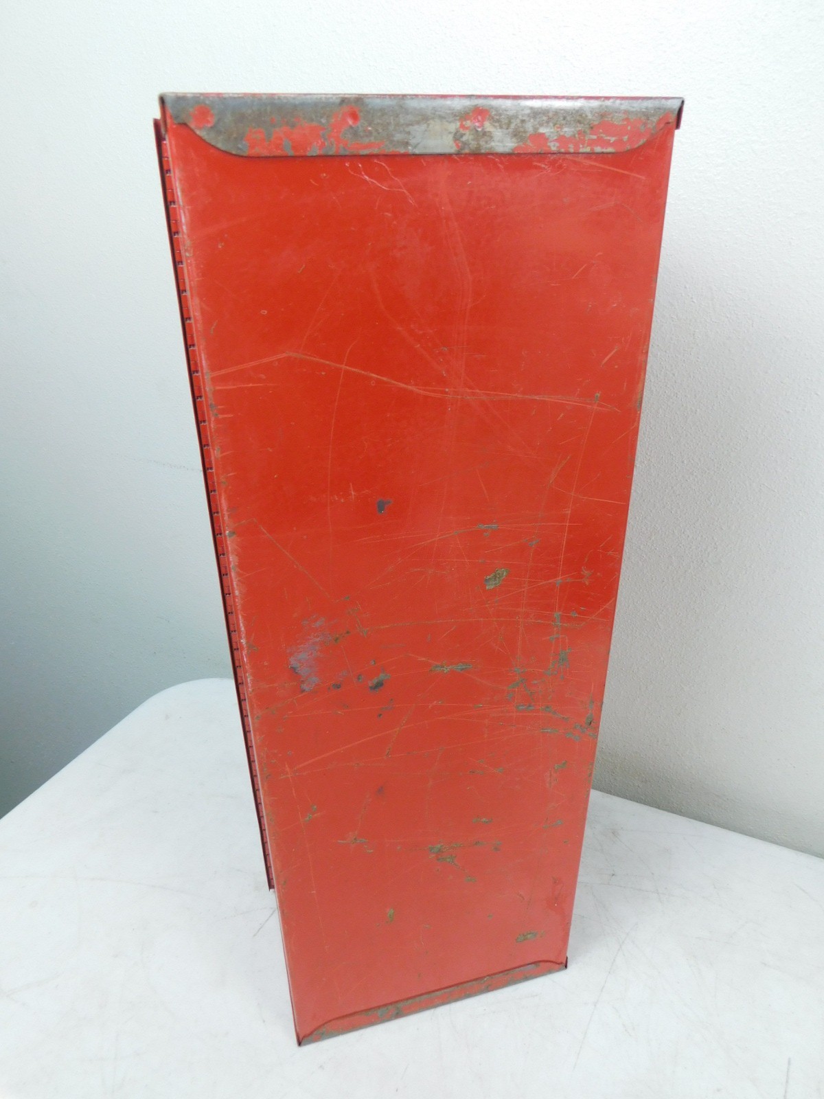 Excellent 1960s Vintage Portable WESTERN AUTO Red Tool Box Metal 20″ w Tray HOT