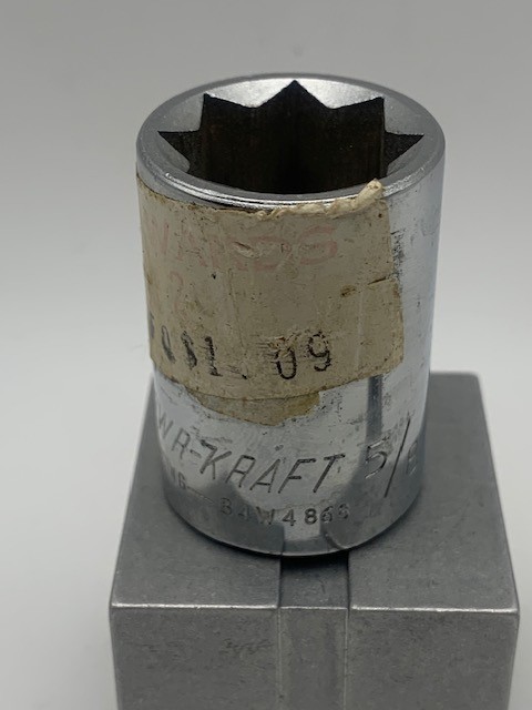 Vintage Powr-Kraft 1/2″ Drive 5/8″ Socket Rare Montgomery Ward