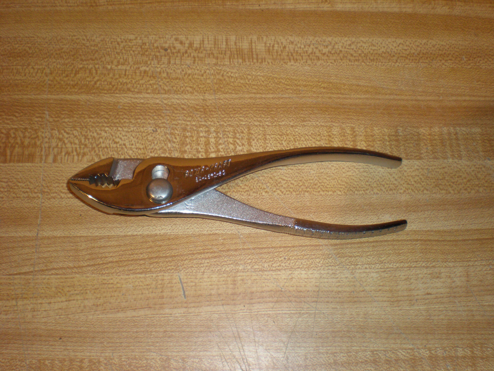 POWR-KRAFT 6″ Slip Joint Pliers Chrome Plated 84-4652-6 New old Stock