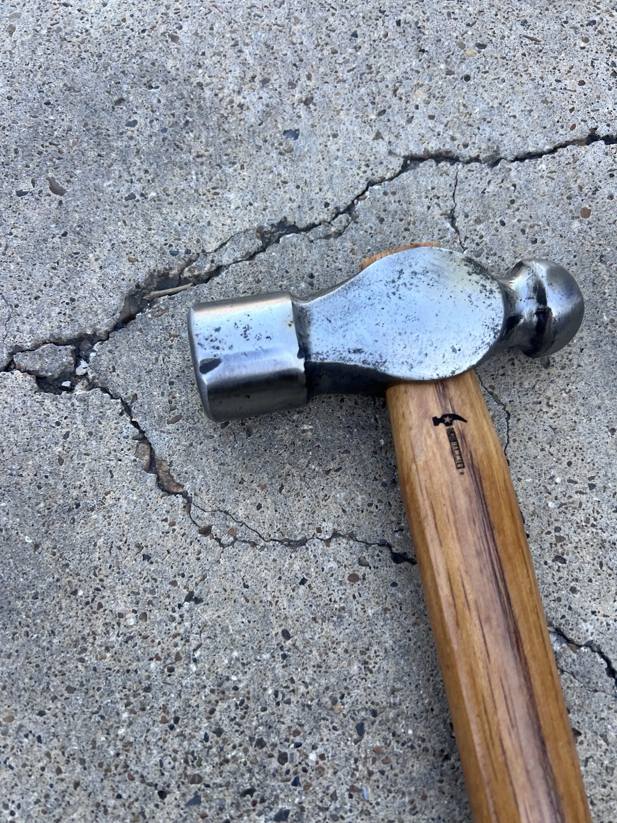 Bad-Hammer 2.7lb Unbranded Ball & Peen Hammer w/ Custom 16.5in Hickory Handle
