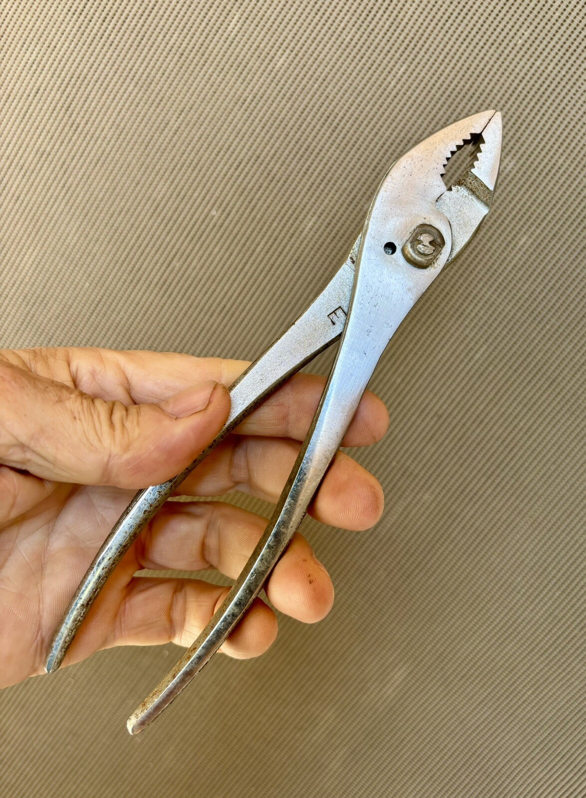 2x Vintage Proto 203 6-3/4″ Slip Joint Bent Nose + 8” 278 Pliers USA