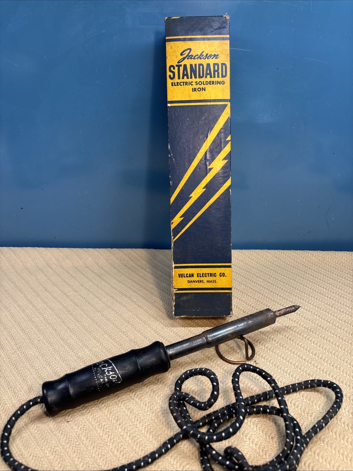 Vintage VULCAN ELECTRIC JACKSON STANDARD SOLDERING IRON #149 85 Watts 110 Volts