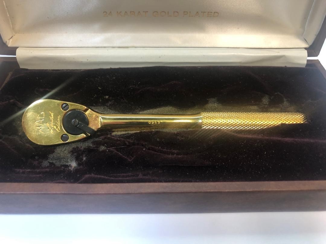 MAC TOOLS LIMITED EDITION 24KT GOLD PLATED 1/2 RATCHET (NLG058882)