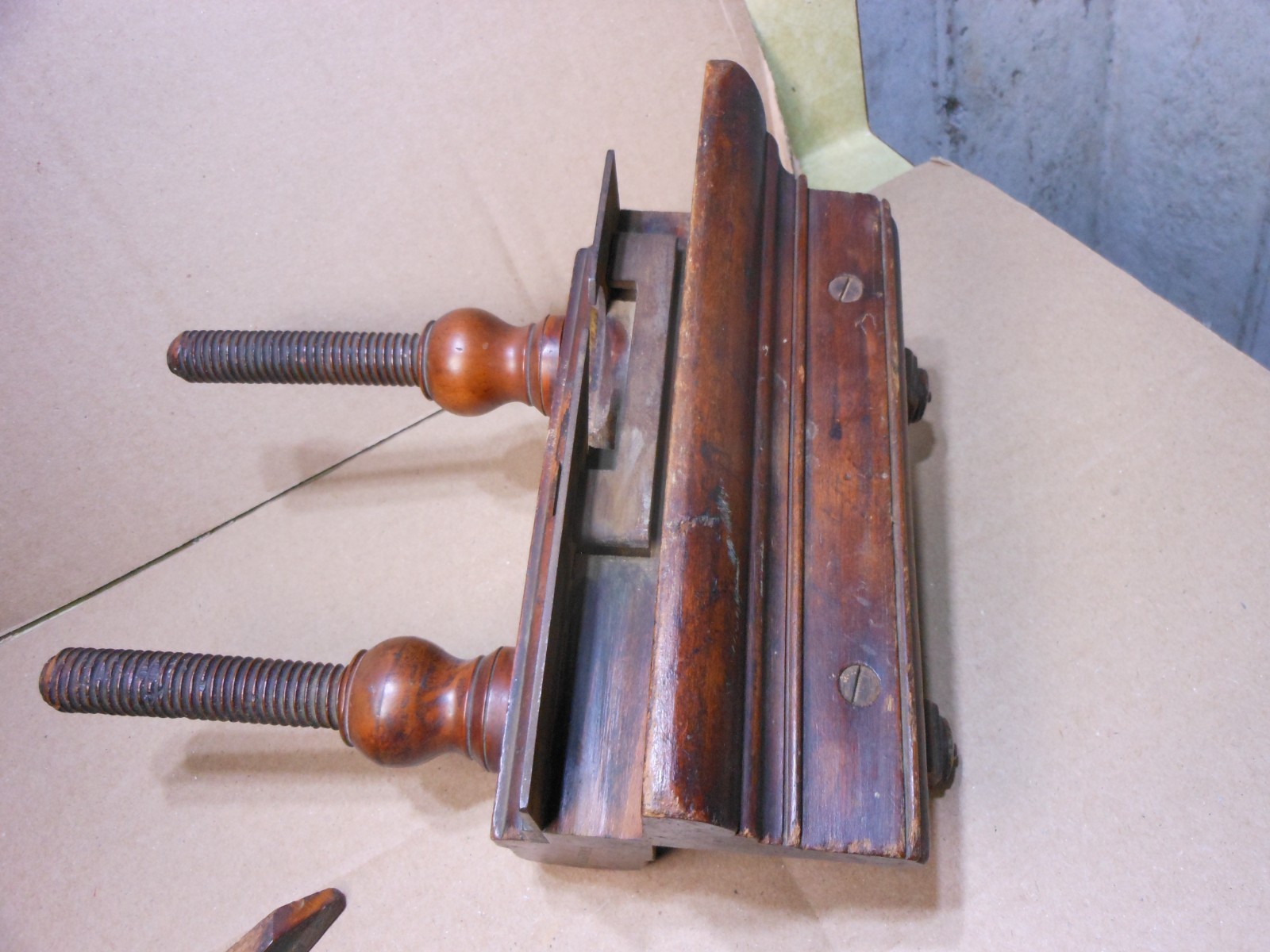Antique Bensen & Crannell Albany Screw Arm Woodworking Plow Plane