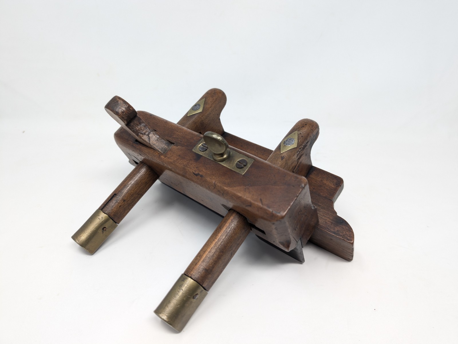 GORGEOUS PATINA! 18th/19th c. Plough Molding Plane by GABRIEL Antique Tool