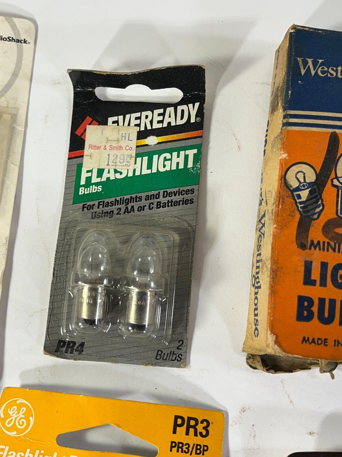 New Old stock flash light bulbs eveready Westinghouse Krypton GE Auto Vintage