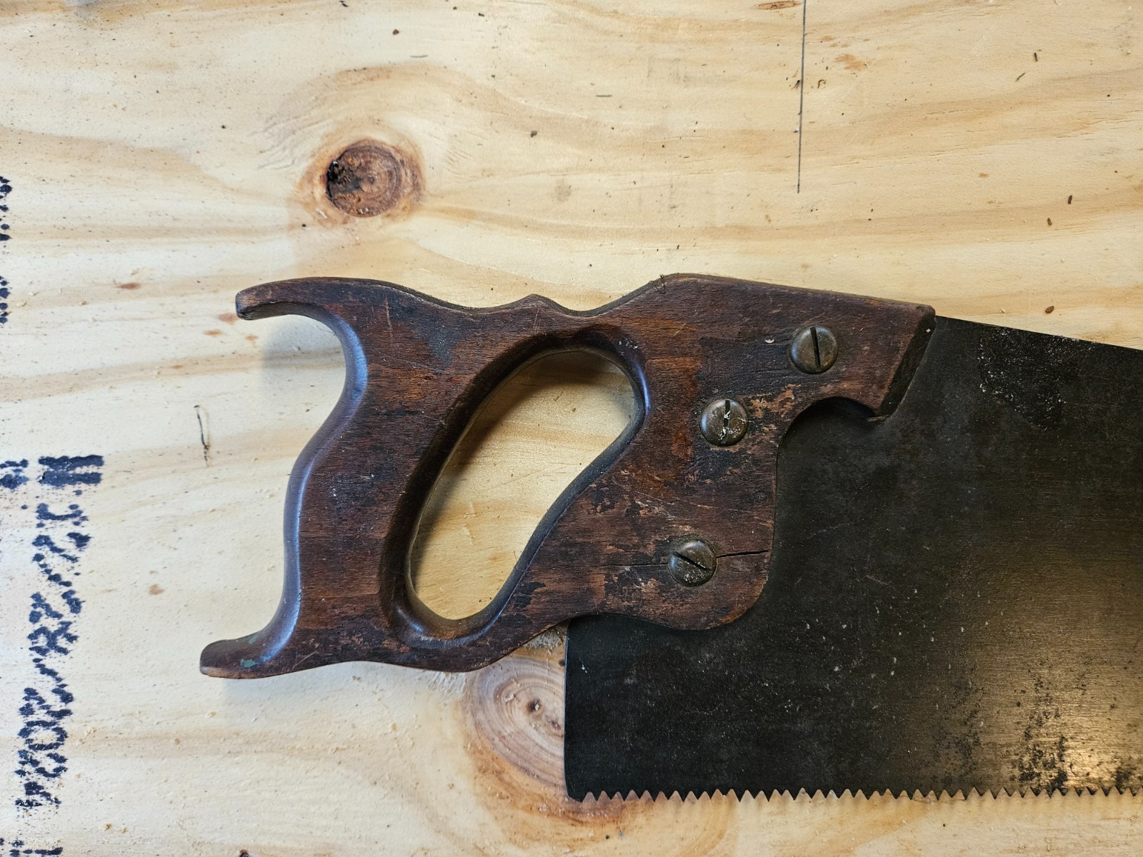 VINTAGE HAND SAWS 1940’S – 1950’S – SET OF 3 DIFFERENT SAWS