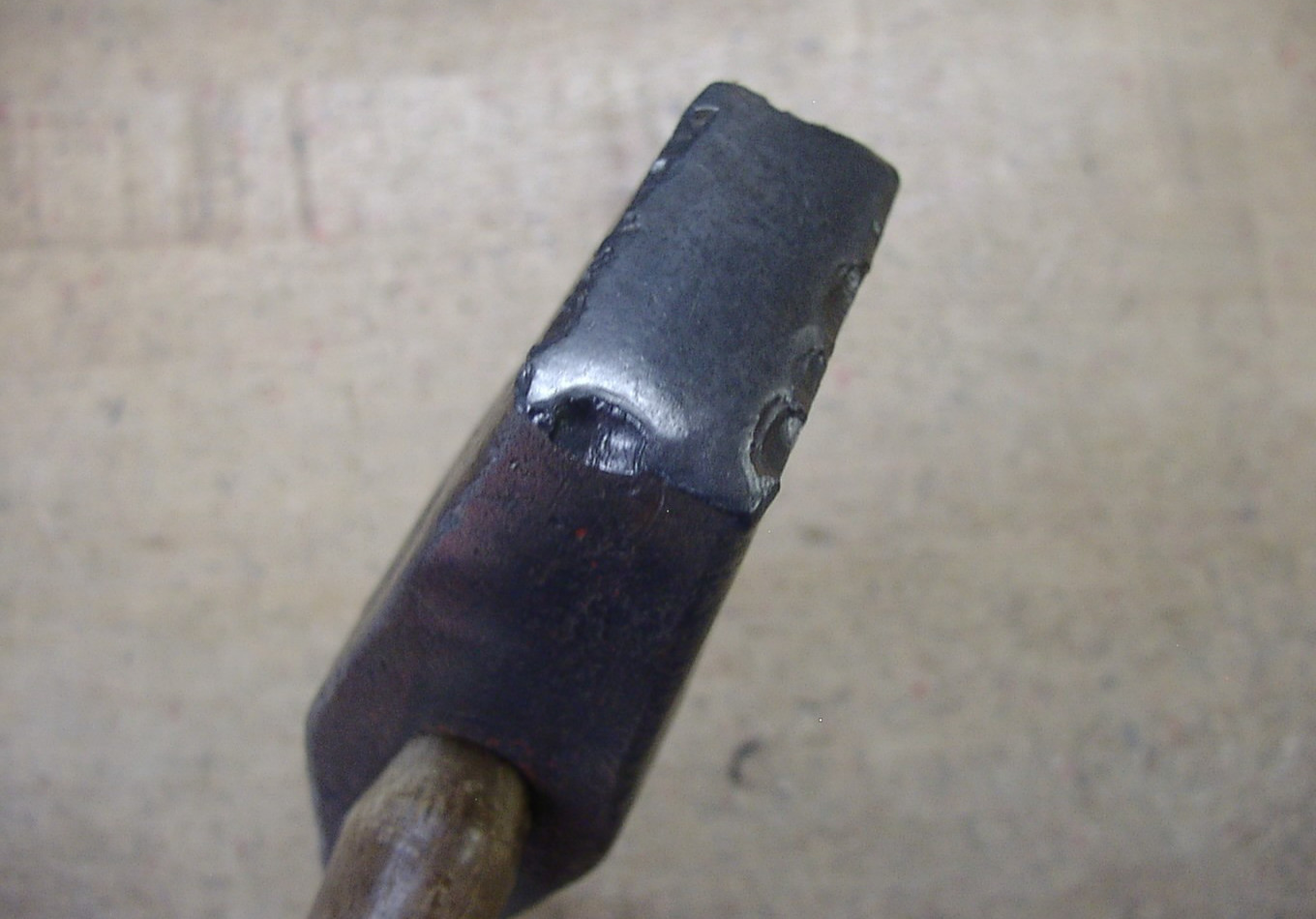 Vntg Klein & Logan 4lb. Straight Peen Sledge Hammer,6-3/4″ Head,W/Face Chipping