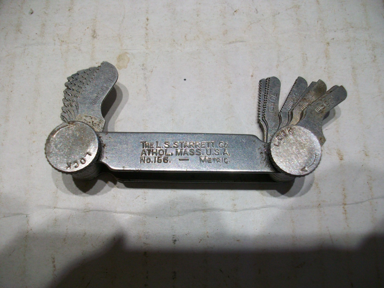 Starrett No 4, No 156 Thread Pitch Gauges/ No.279, No 178A Radius/Fillet Gages
