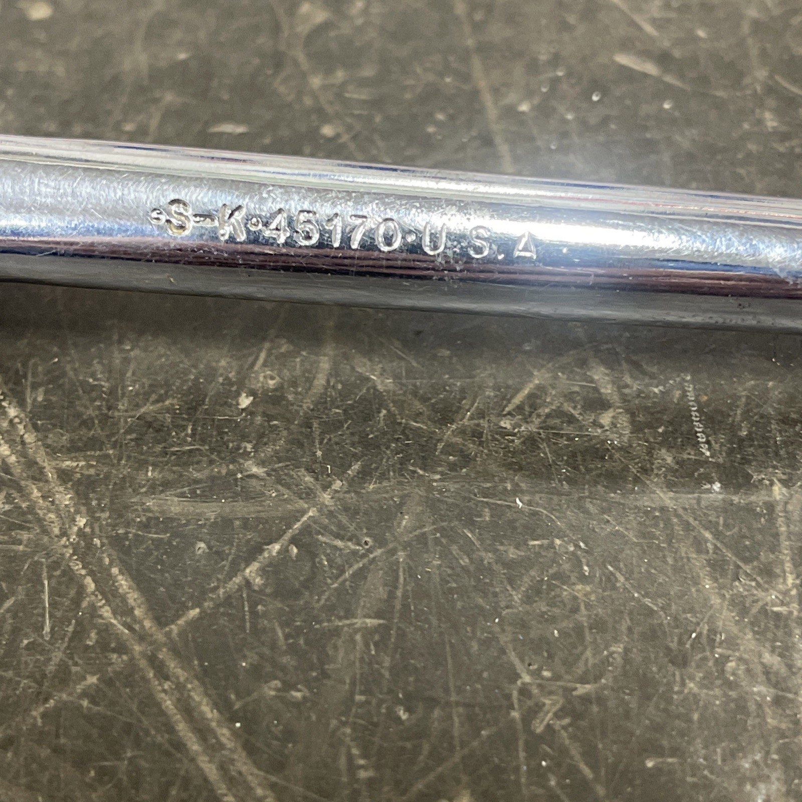 Vintage S-K Tools 3/8″ Drive Ratchet 45170 USA Knurled Handle VG Clean #3