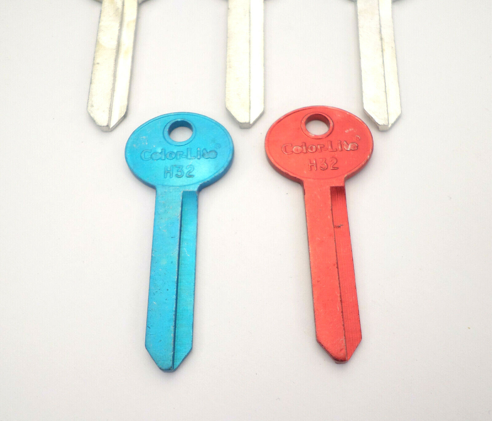 5-pc H32 COLORED Ford Lincoln Mercury Anodized Aluminum Uncut Key Blanks By Cole