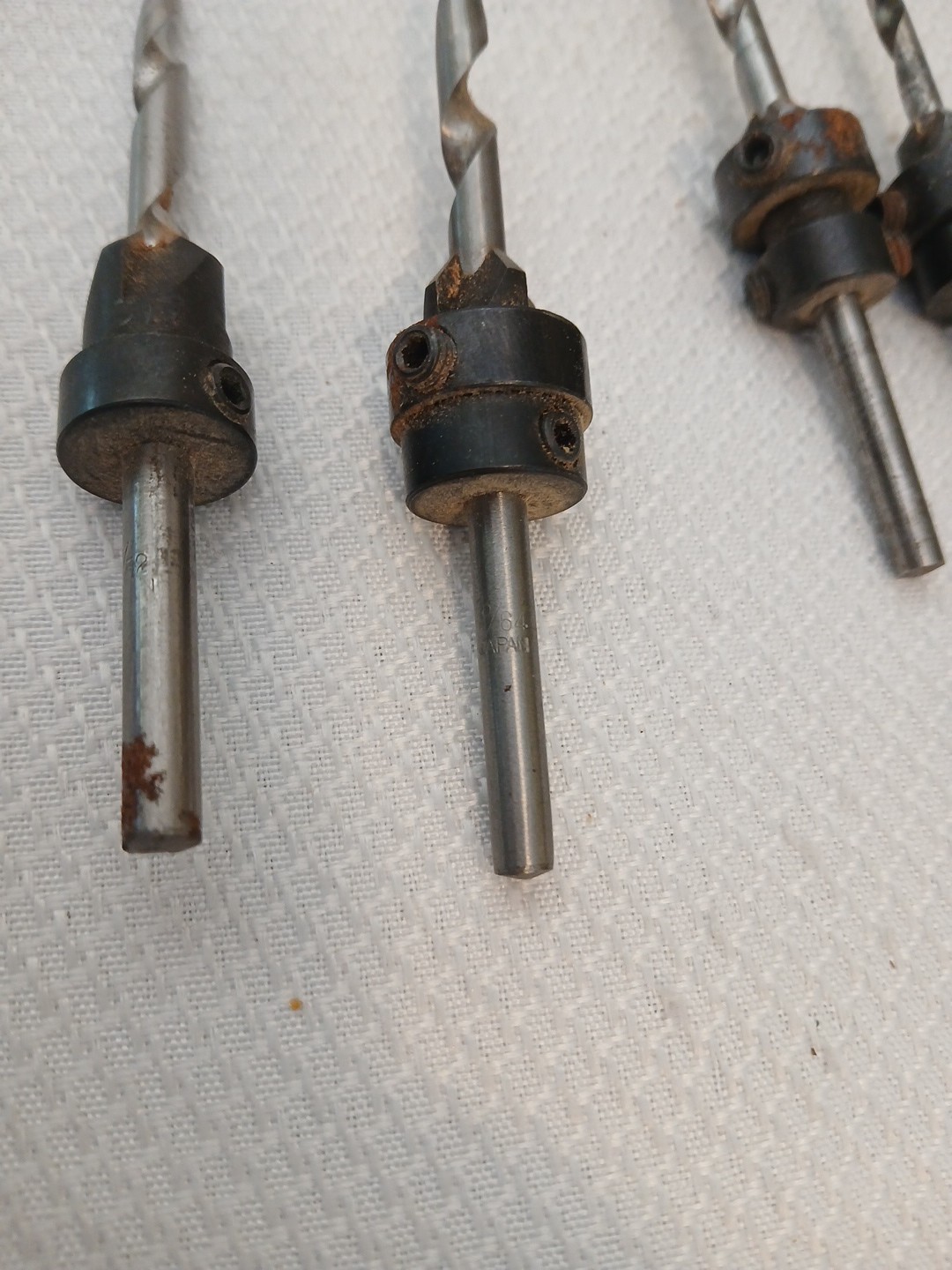 5 Piece Countersink Set With Pilot Bit For Woodworking Made In Japan.