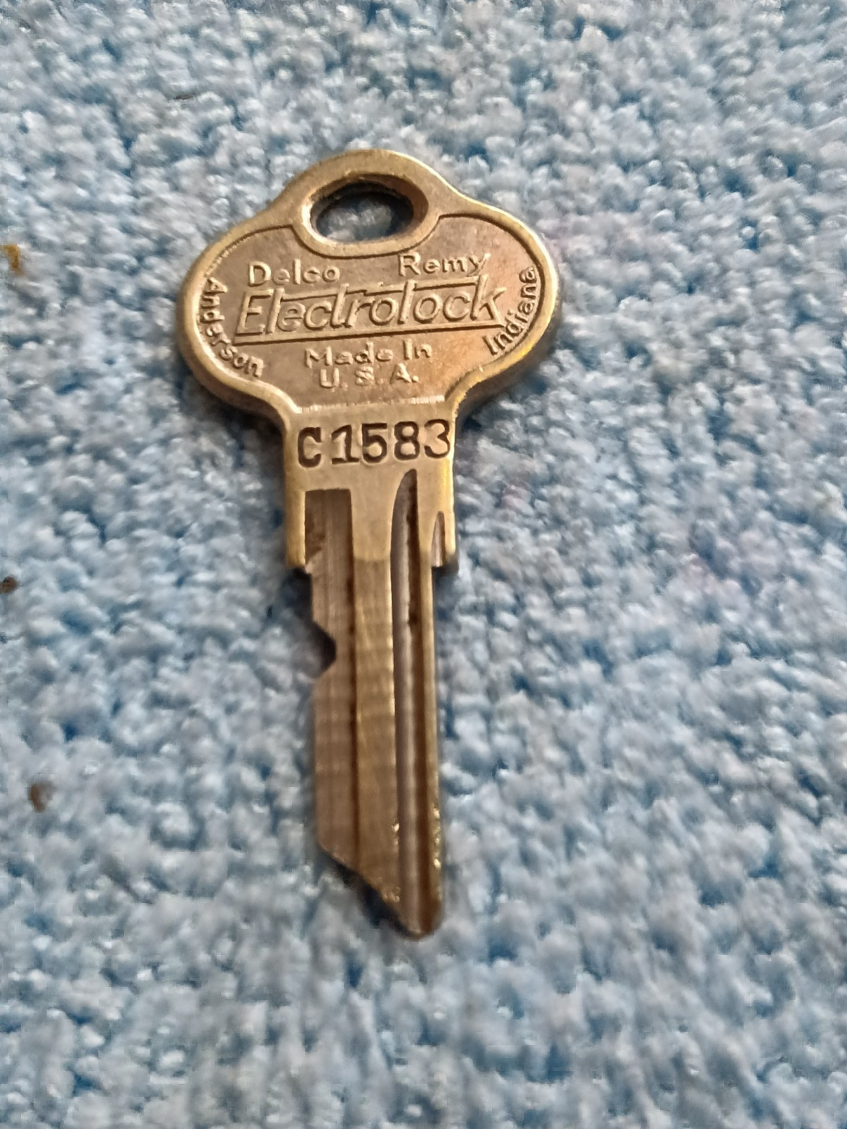 Vintage Basco Key Made For Delco Remy. 1930s Anti Theft System.