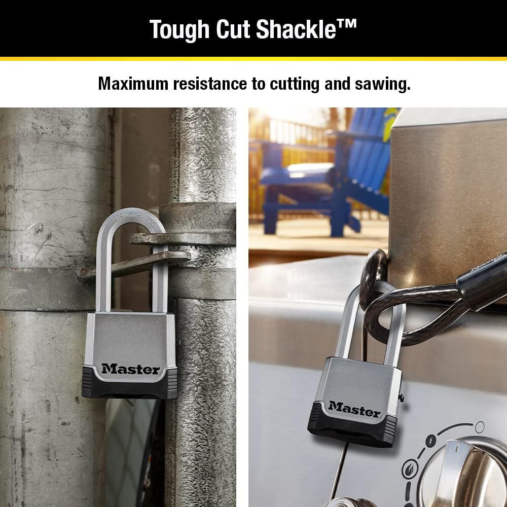 Master Lock Magnum Combination Padlock Zinc Body Heavy Duty Indoor Outdoor
