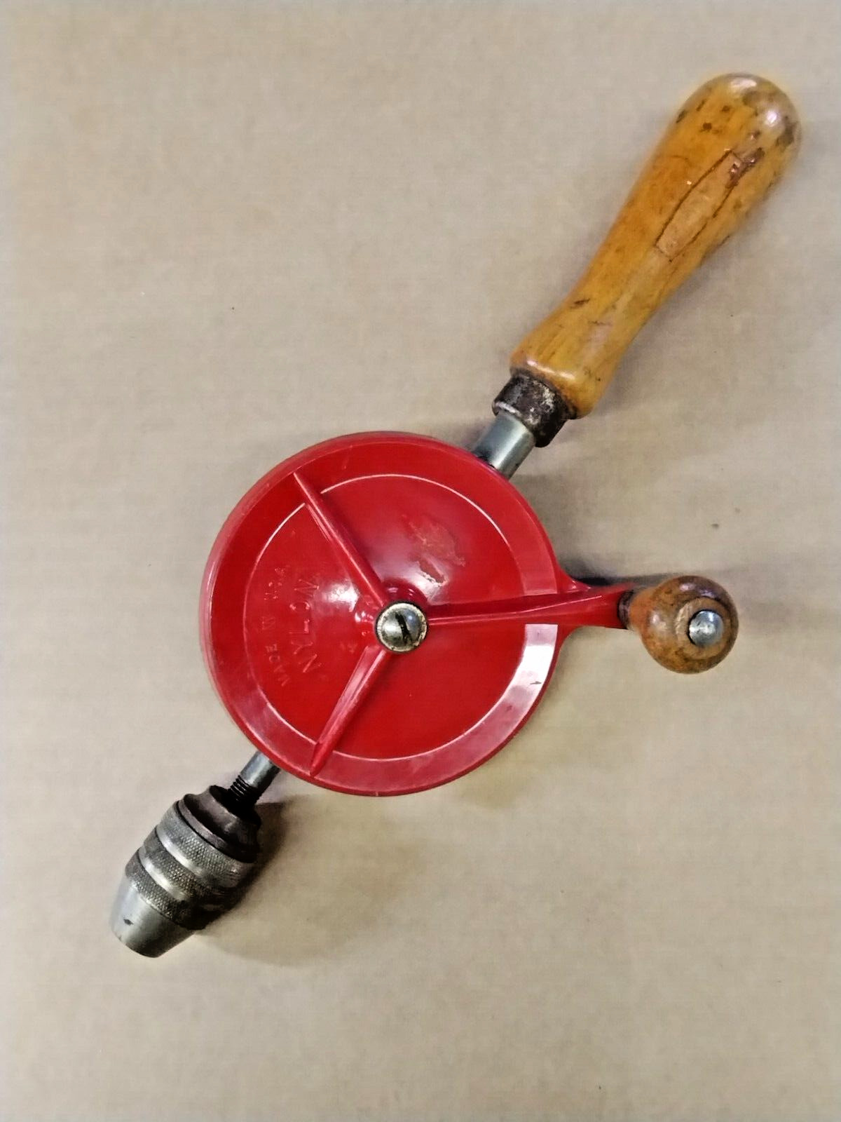 Vintage Companion Egg Beater Hand Drill Nylon Gears Made in USA Sears Roebuck