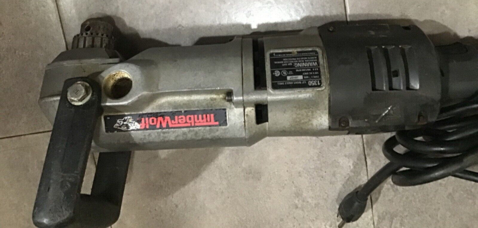 Old Black&Decker(Now Dewalt)TIMBER WOLF 1/2”RIGHT ANGLE 90 Degree DRILL USA