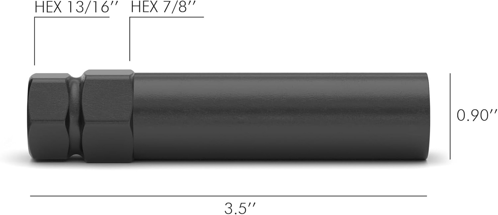3800L6 Six Spline Key Adapter for M14 and 9/16″ Thread 6 Spline Lug Nuts