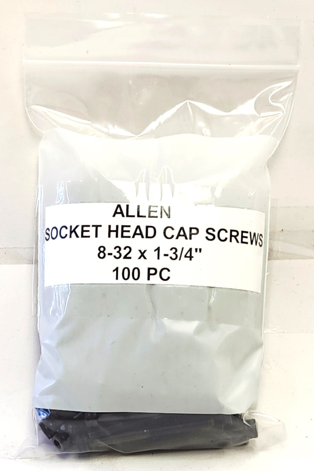 ALLEN SOCKET HEAD CAP SCREWS, BLACK OXIDE 8-32 x 1-3/4″ – MADE IN USA (100 PC)
