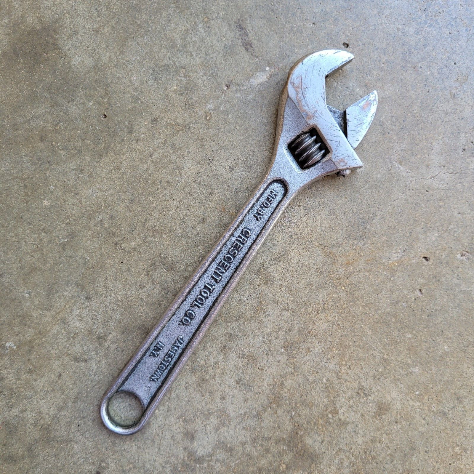 Vintage Crescent 8″ Crestoloy Adjustable Wrench USA