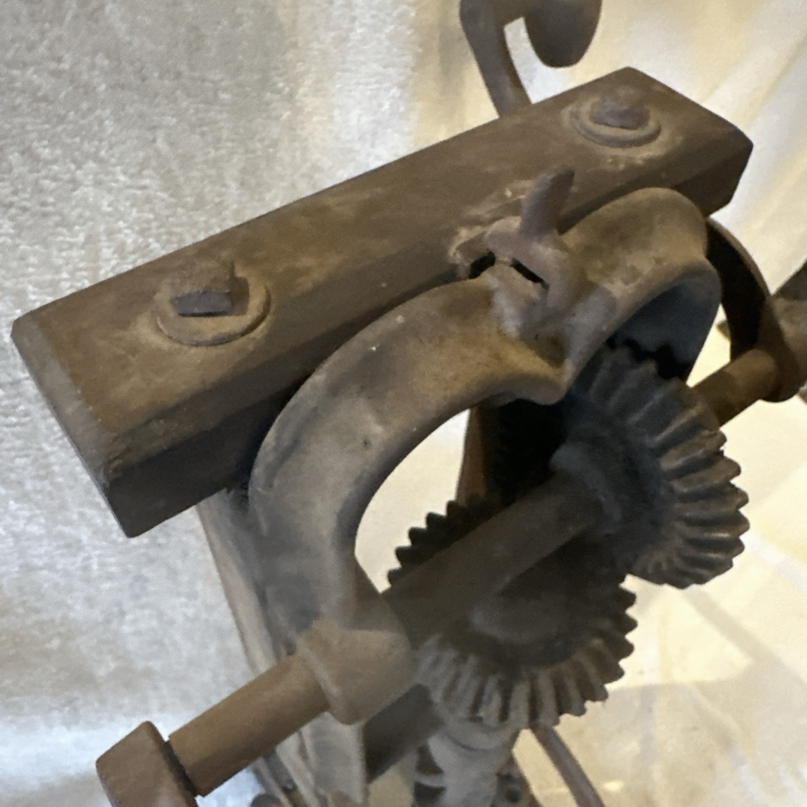 Antique Vintage Foldable James Swan Co Boring Machine-Barn Beam Drill – See Desc