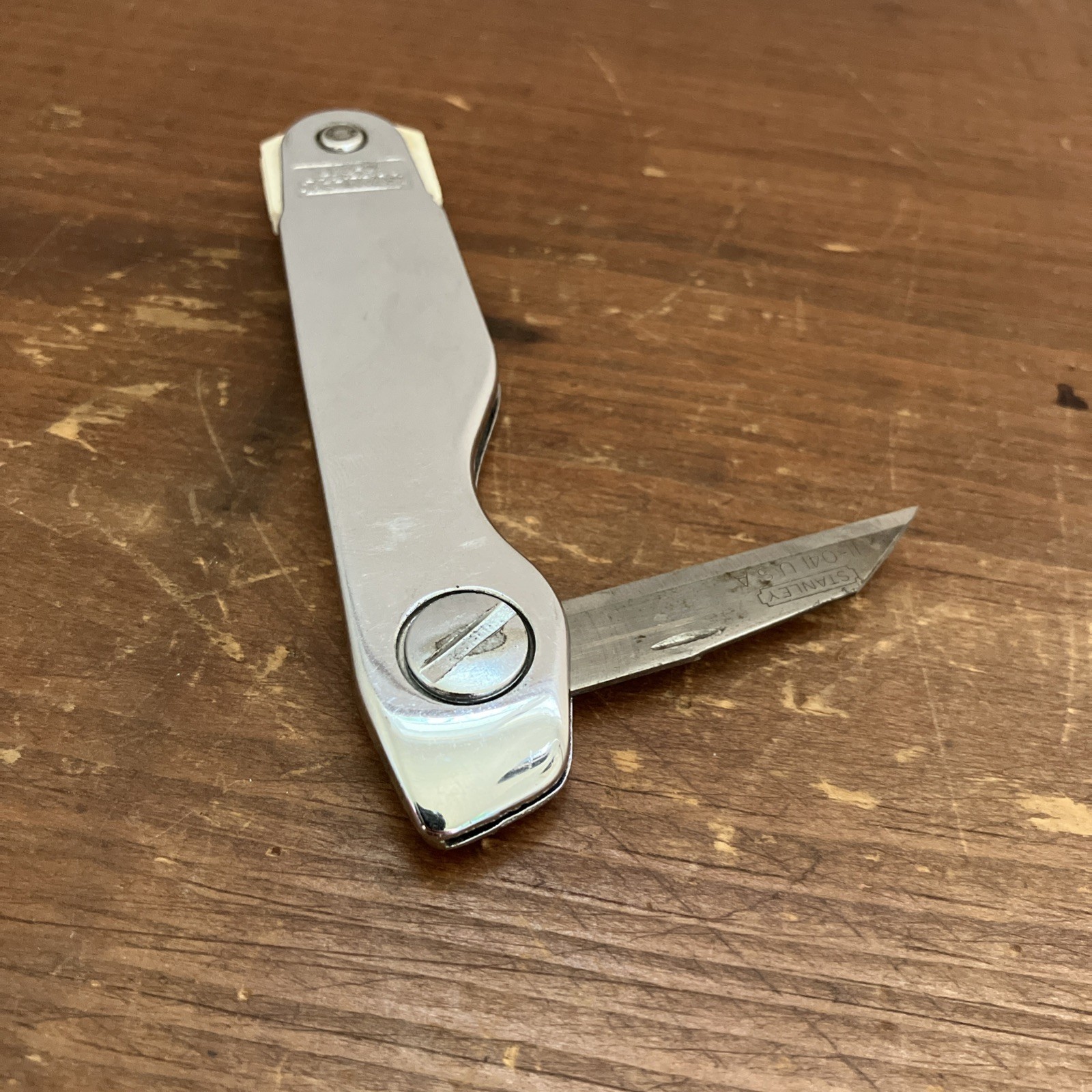 Vtg Stanley Box Cutting Razor Knife Folding Pocket Style 10-049