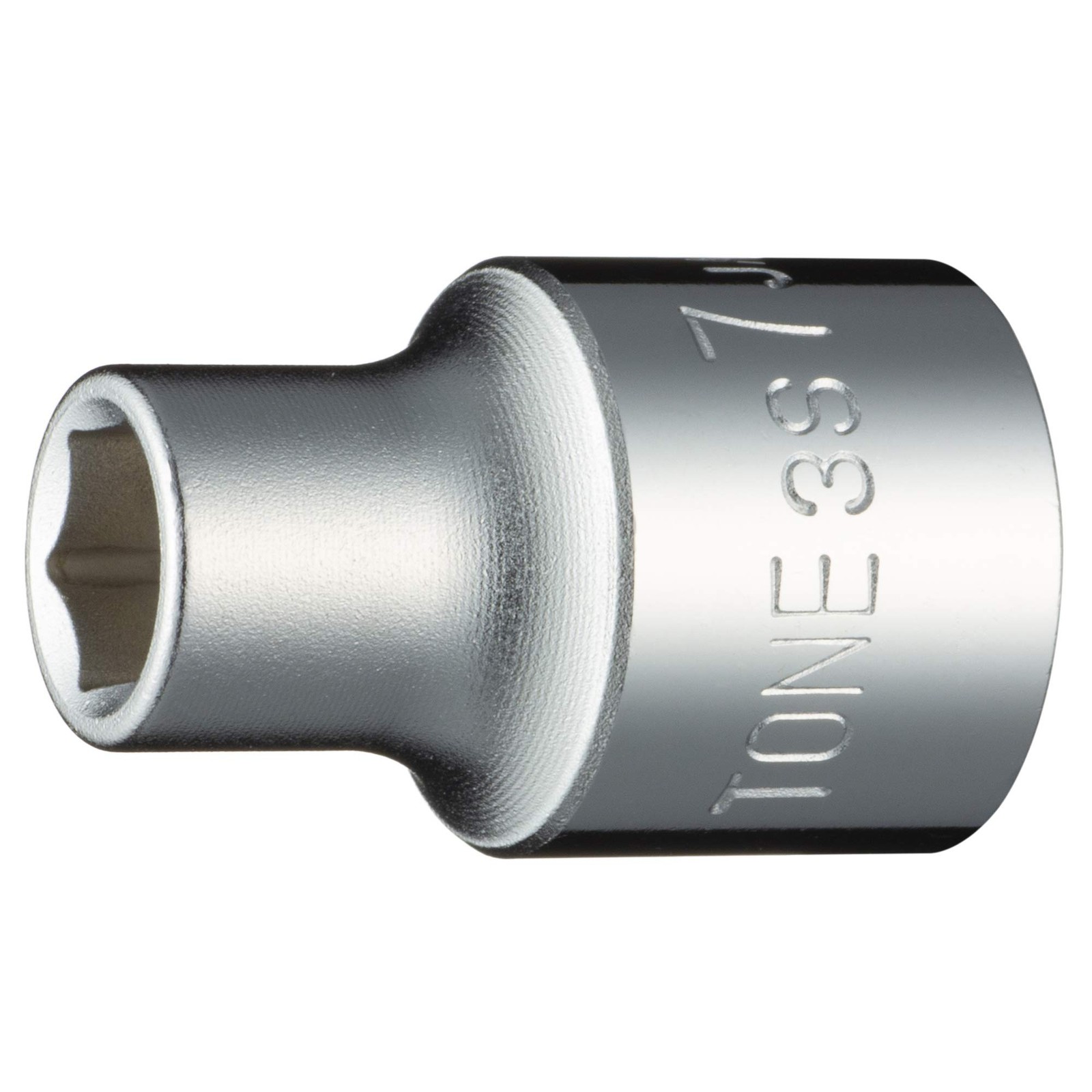 Hexagonal Socket HP3S-07, Drive 9.5mm3/8, Width Across 7mm