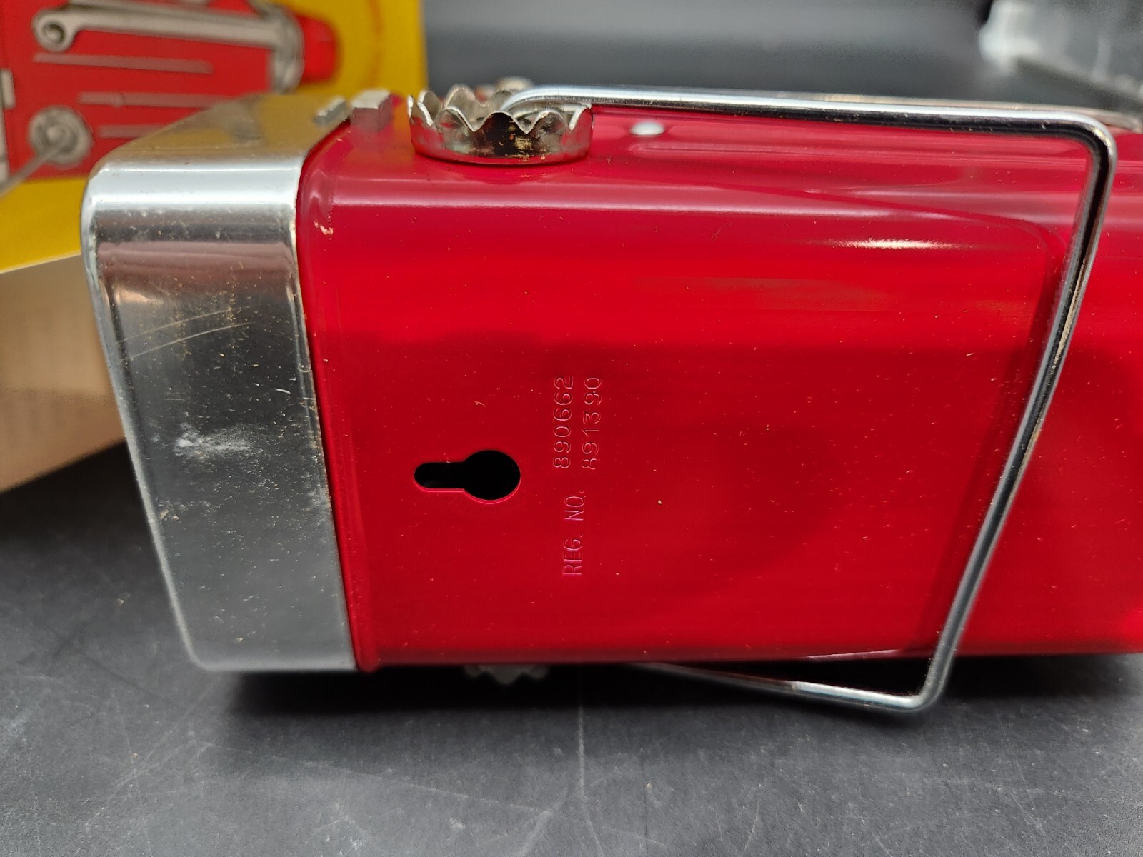 Vintage MEYER NOS NIB Motorist’s Beacon Red Flasher Adjustable Chrome Hong Kong