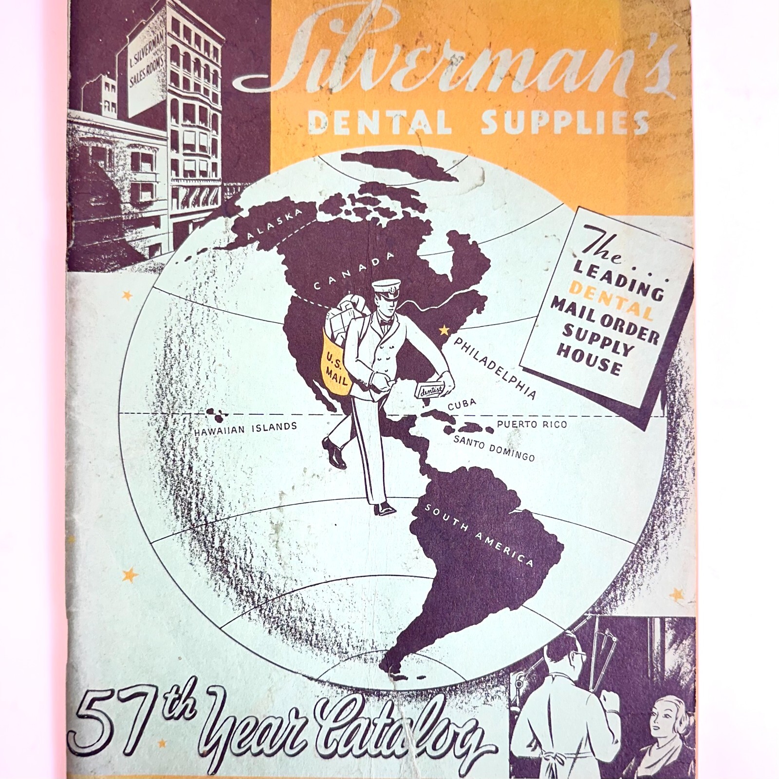 1953 Silverman Dental Supplies 57th Year Mail Order Catalog Philadelphia PA