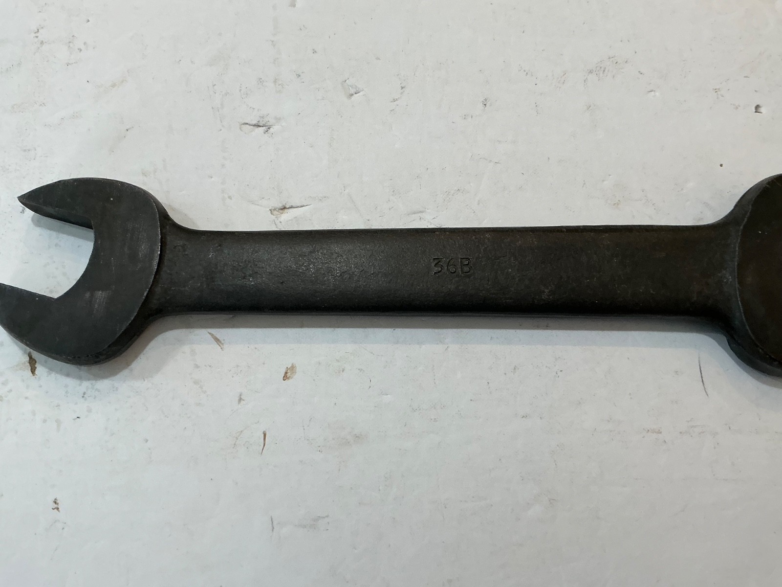 NOS Vintage Fairmount open end wrench 1 1/16&1 1/8″ black oxide USA made 36B
