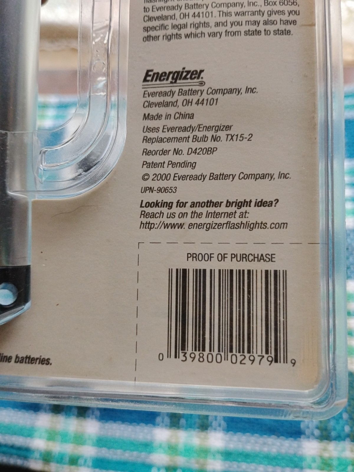 2 Energizer D420B Double Barrel Aluminum Flashlight HTF Discontinued 4AA Model