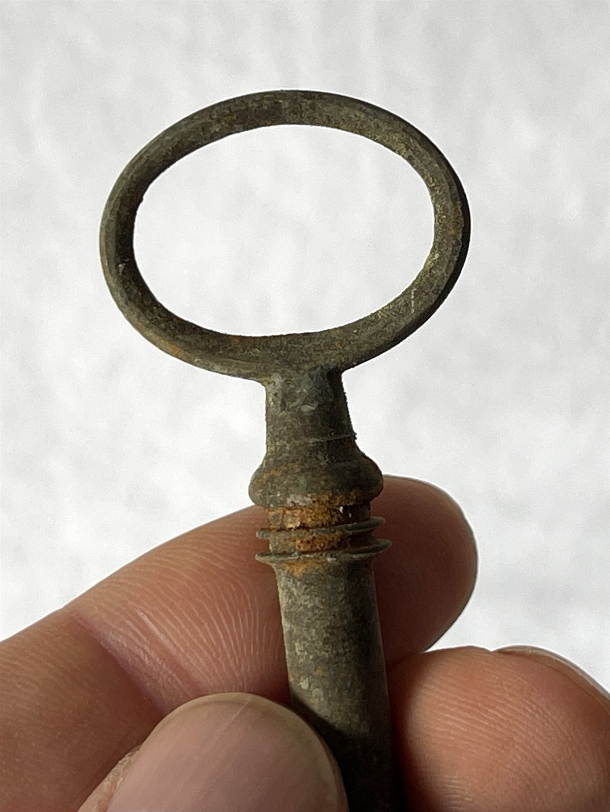~8.5cm Antique Metal French Skeleton / Ornament / Escape Room Key #g3-611
