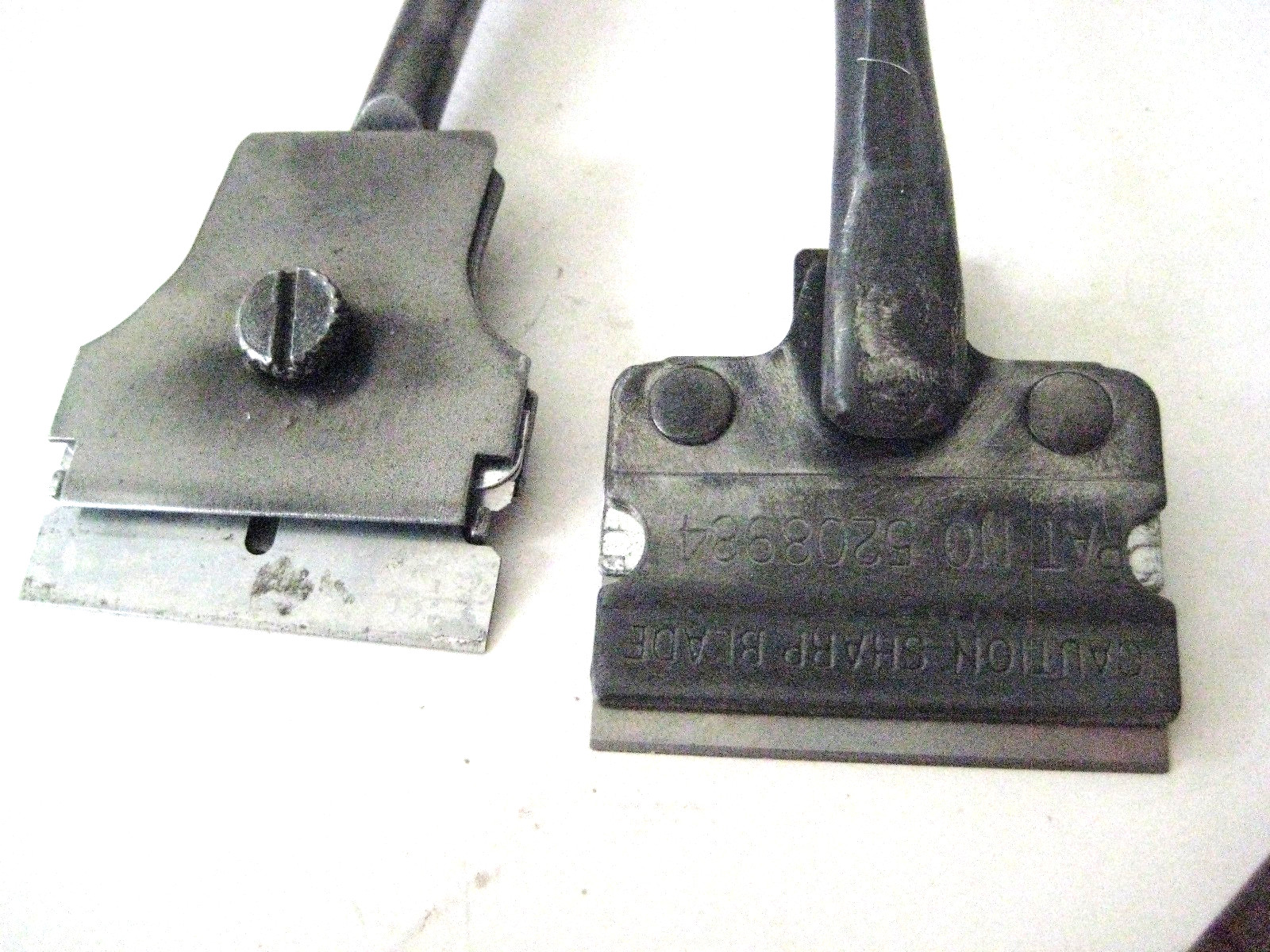 Vintage Lisle & Unknown Maker Razor Blade Scrapers USA Good Used Condition