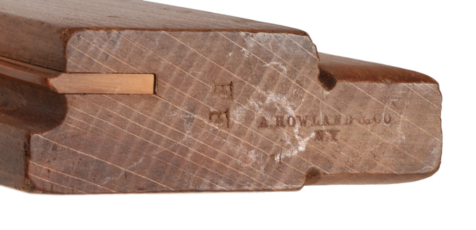 Vintage A. Howland & Co No 105 Wood Rabbet Plane, New York Circa 1869-1874