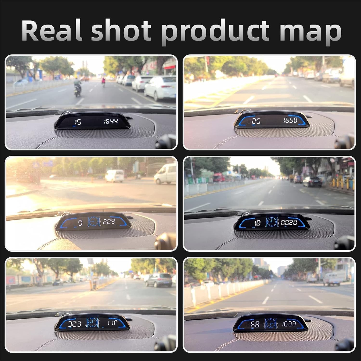 Digital GPS Speedometer Universal Car Heads Up Display 5.5 inch LCD Display