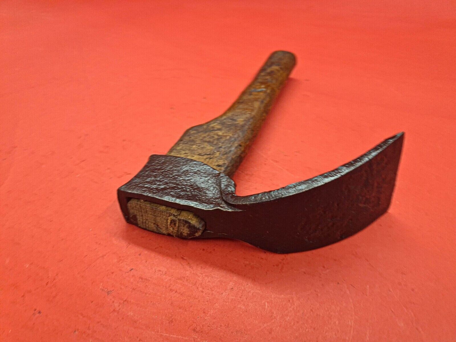 19th c Antique Hand forged straight adze