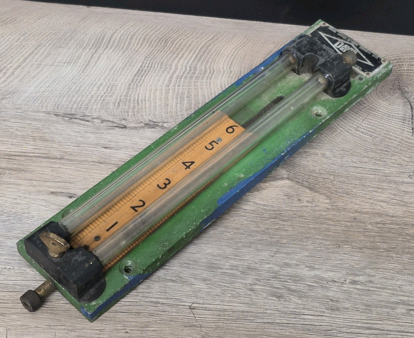 VINTAGE MANOMETER PRESSURE GAUGE GAS TEST U-GAUGE DAVIS DERBY