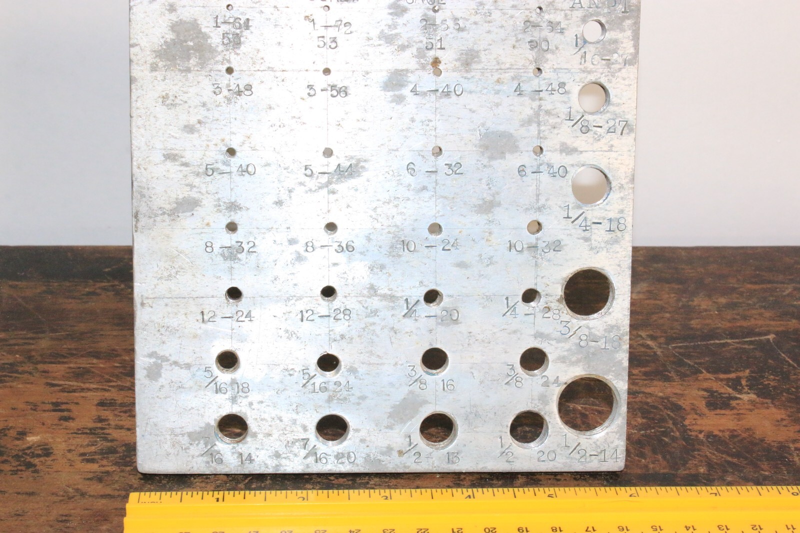 Vintage screw gauge SAE ANPT aluminum homemade? military? aeronautical?
