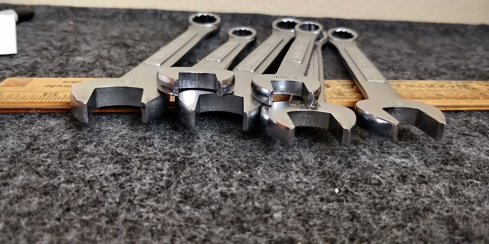 Vintage Craftsman 12 Piece Metric 7mm to 18mm Combination Wrench Set Molybdenum