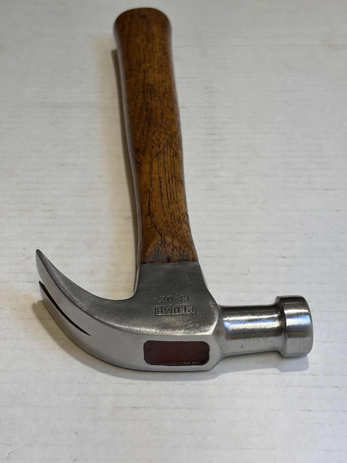 Beautiful Vintage Plumb Permabond 13oz Wood Handle Claw Hammer USA
