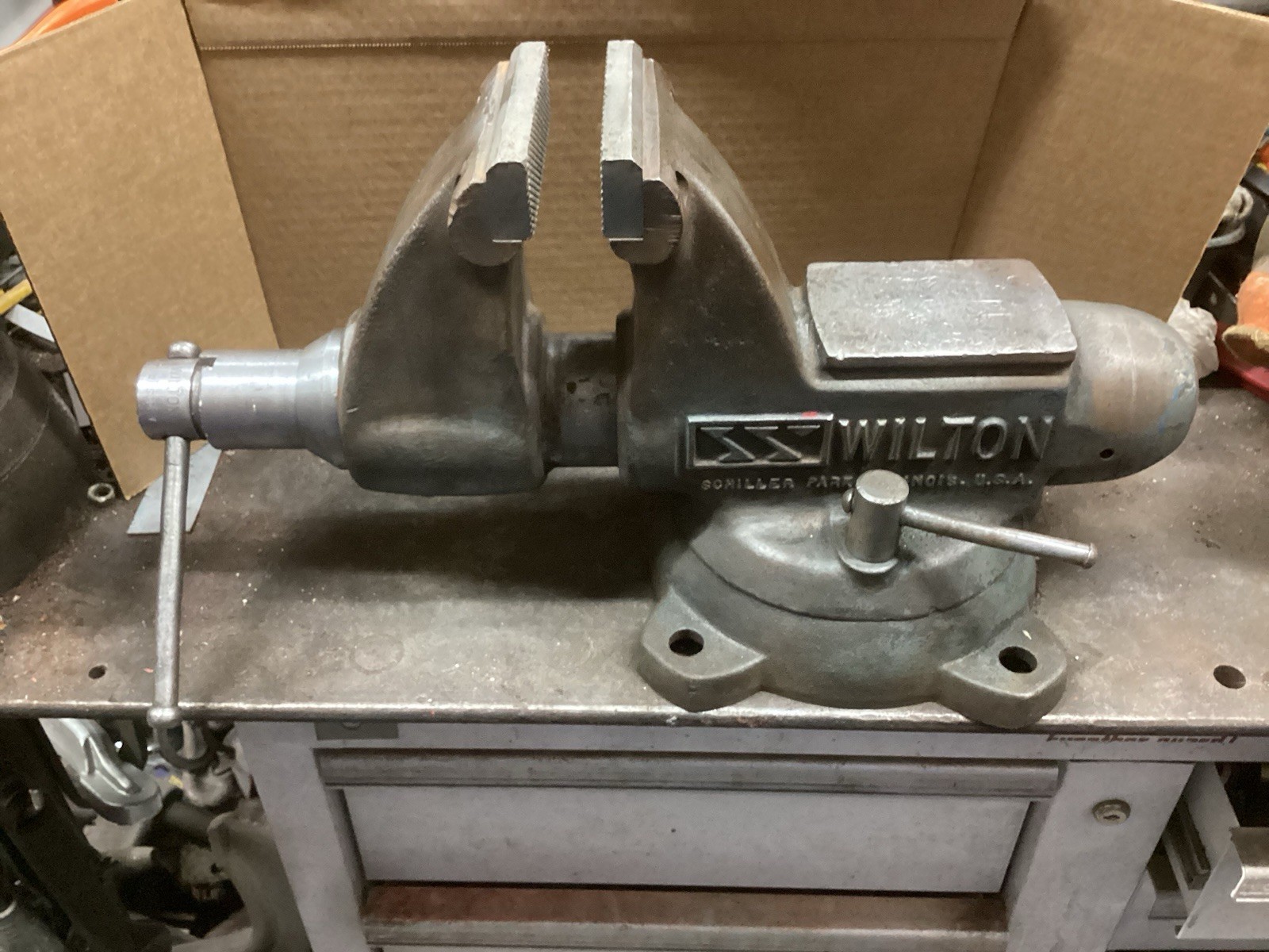 RARE Vintage Wilton powrscrew vise 4.5 JAWS