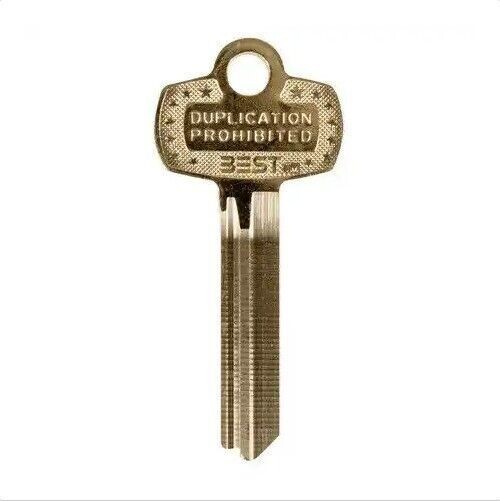 BEST 1A1E1KS473KS800 (144PK) 6/7P Keyblank, “E” Kwy, “Duplication Prohibited”