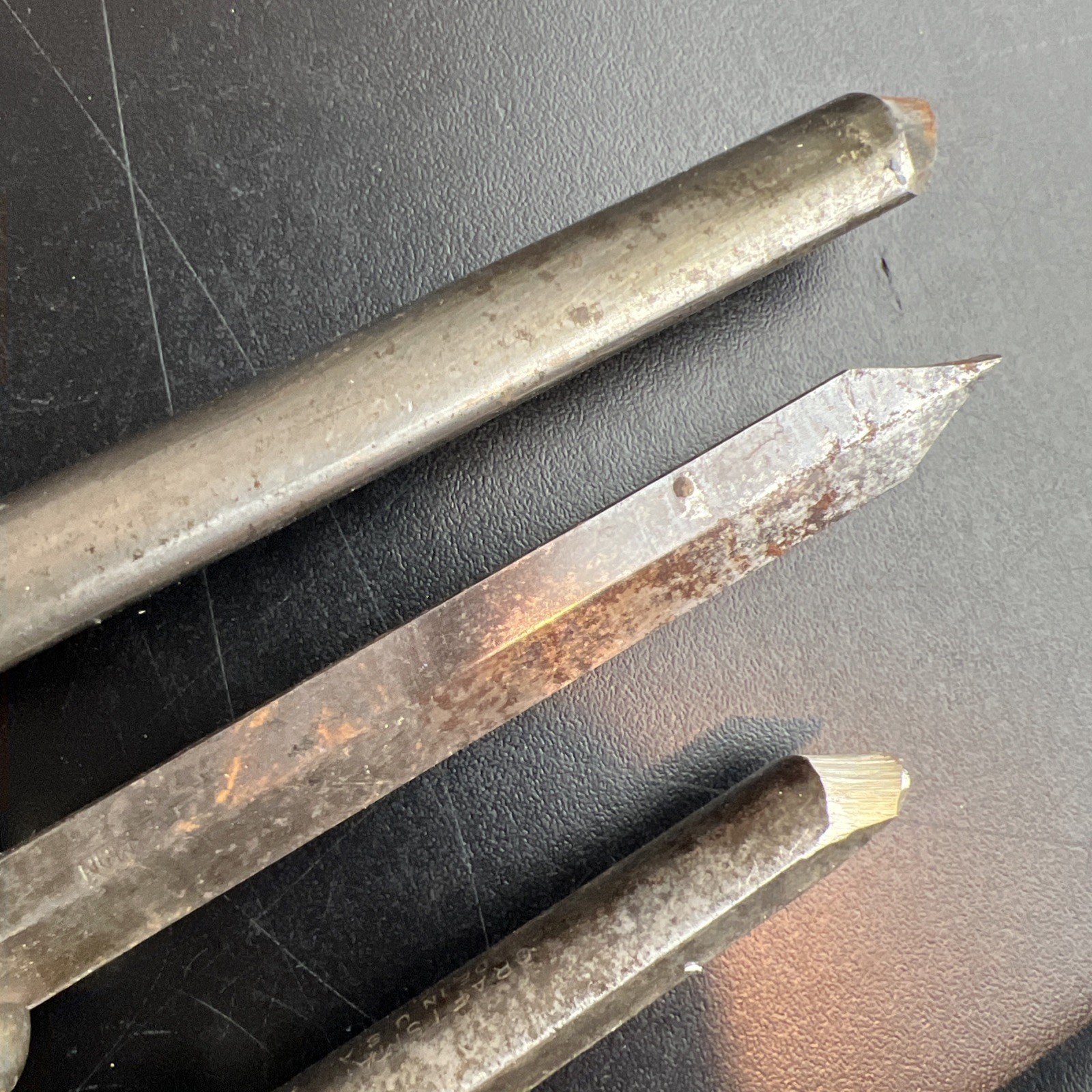 Vintage Craftsman Tools 4 Piece 12″ Wood Lathe Turning Tools 4 Different Styles