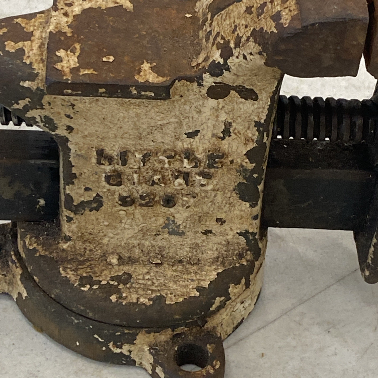 Vintage Little Giant Bench Vise Anvil Bench Vise No. 5207 Tool Made USA, M0928