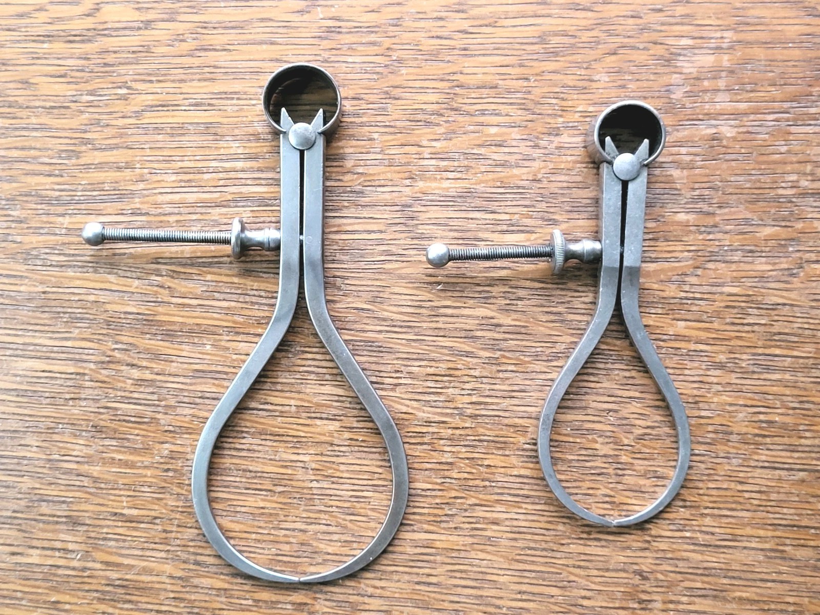 (2) Vintage L. S. Starrett Fay Outside Calipers- 4″ & 5 1/2″ USA