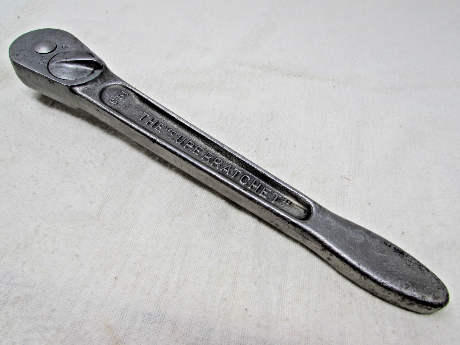 Exc. Vintage J H Williams Drop Forged S-51 1/2″ The “SuperRatchet” No Etching