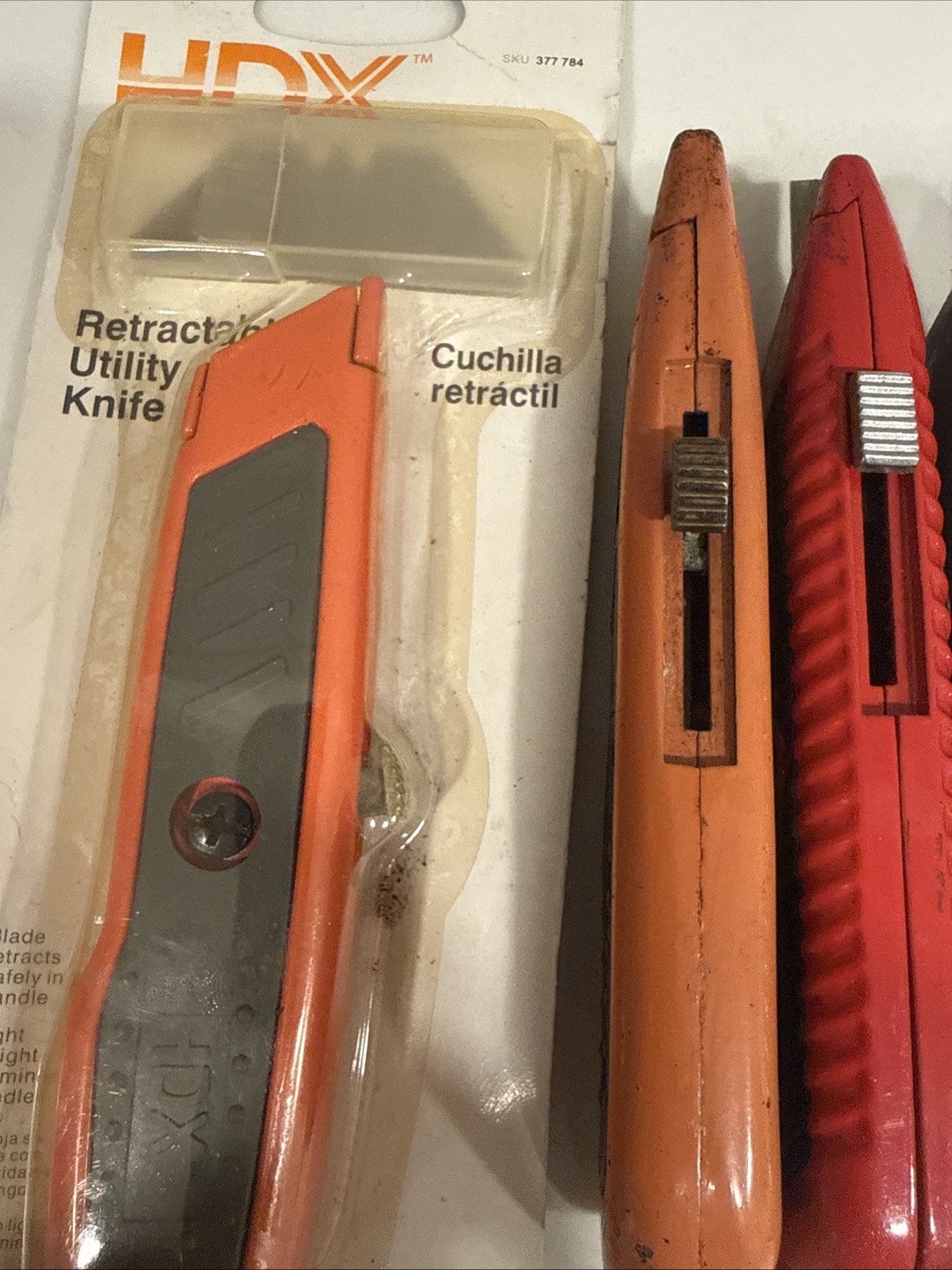 Utility Knives Set Of 5 Including Vintage Craftman And Stanley 299