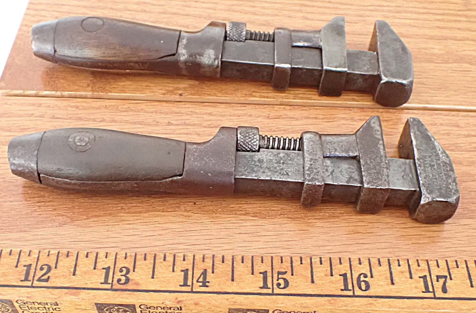 2 Antique⌛ Coes Adjustable Monkey Wrench🛠️Worcester MA 🛠️B