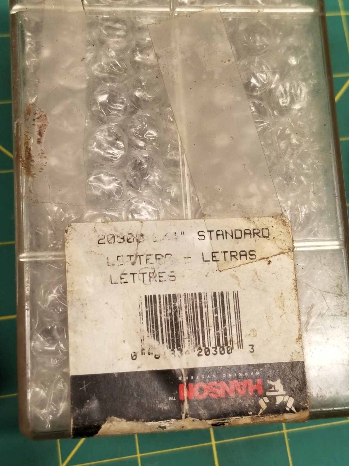 Vintage Hanson Tools 1/4″ Machine Made Steel Letter Punches