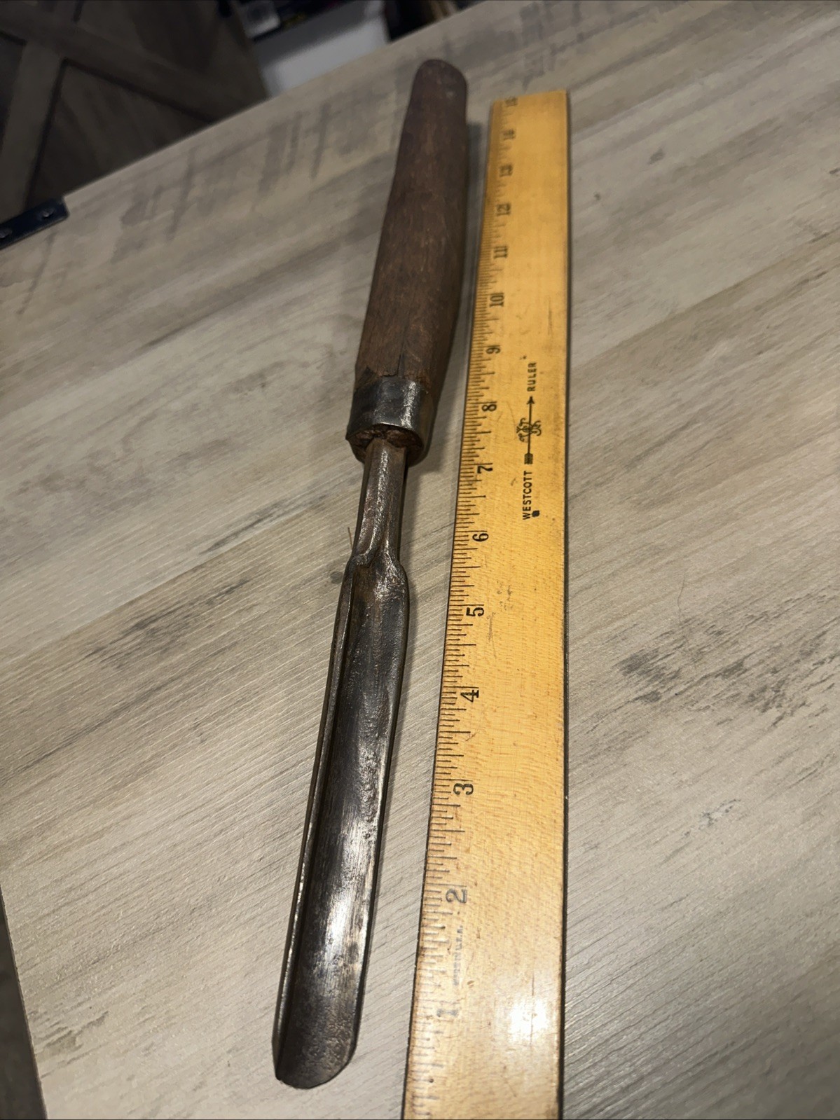 Antique Gouge Wood Chisel Unbranded Handmade?