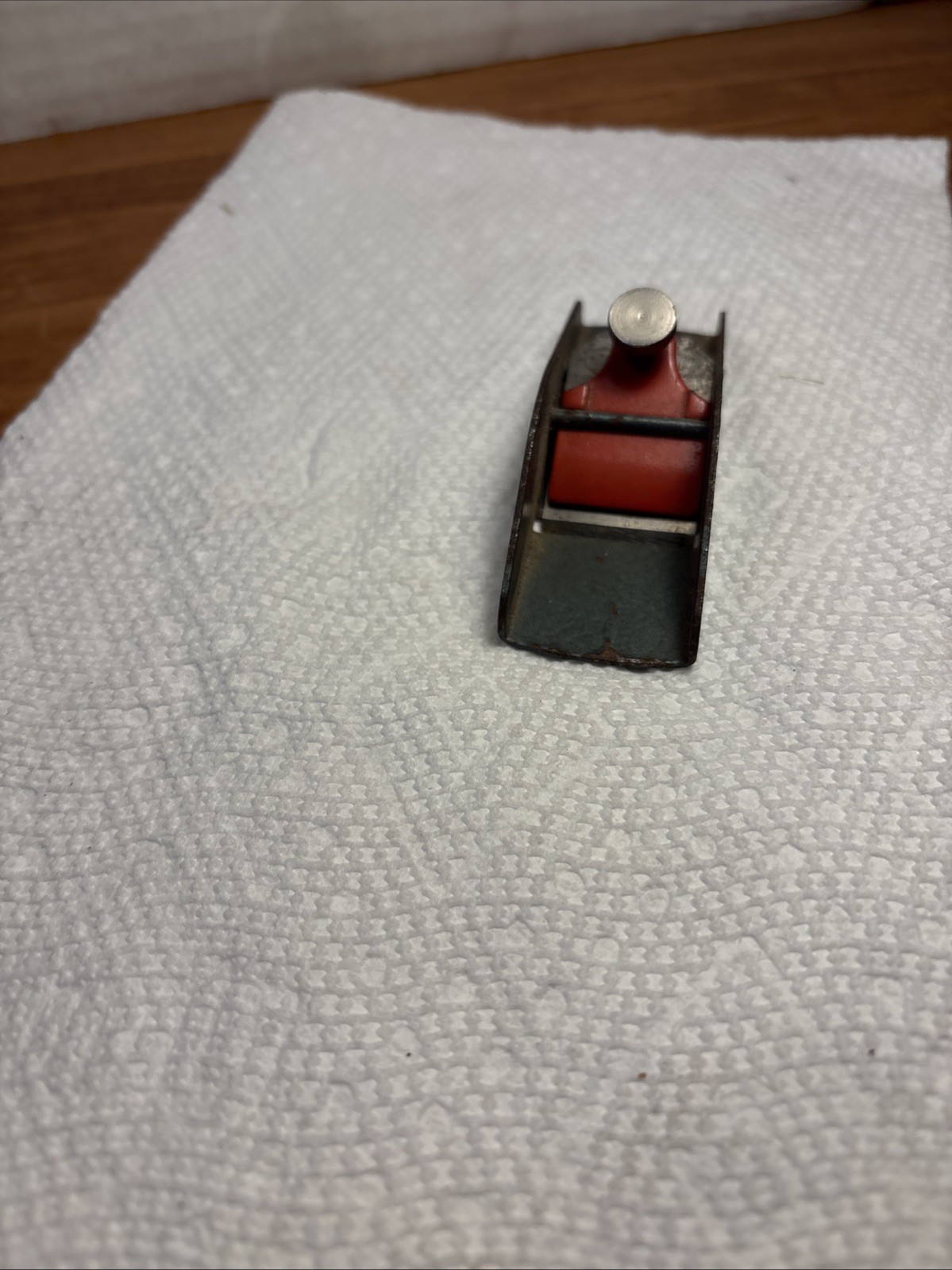Vintage Craftsman Metal Wood Mini Block Plane Red & Green 187.37057